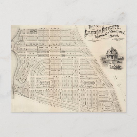 kaart van de wijngaard Marthas (1873) (Voorkant)