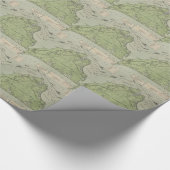 kaart van de wijngaard Marthas (1913) Cadeaupapier (Hoek)