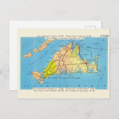 Kaart van de wijngaard van Martha (Voorkant / Achterkant)