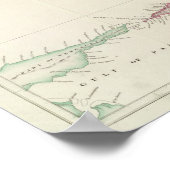 Kaart van de Windward Islands Poster (Hoek)