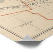  kaart van de witte bergen (1896) poster (Hoek)