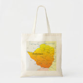 Kaart van de Zimbabwaanse Canvas tas (Voorkant)