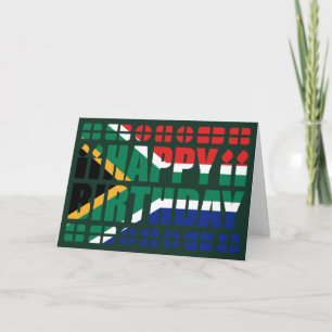 Kaart van de Zuid-Afrikaanse vlag