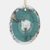 Kaart van de Zuidpool Keramisch Ornament (Rechts)