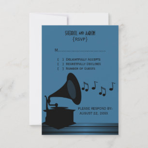 Kaart van de zwarte/blauwe Gramophone respons