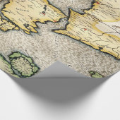  kaart van Denemarken (1596) Cadeaupapier (Hoek)