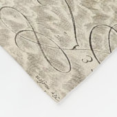  kaart van Denemarken (1596) Fleece Deken (Hoek)