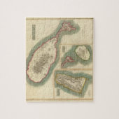 kaart van diverse eilanden in het Caribisch gebie Legpuzzel (Verticaal)