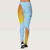 kaart van Dominica Leggings (Achterkant)