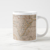 Kaart van Drake's Circumnavigation van het Wereldb Extra Grote Beker (Rechts)