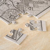  kaart van Dublin Ierland (1764) Legpuzzel (Zijkant)