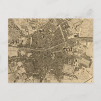 kaart van Dublin Ierland (1797)