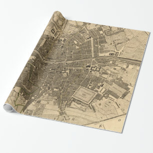kaart van Dublin Ierland (1797) Cadeaupapier