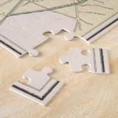  kaart van Dublin Ierland (1901) Legpuzzel (Zijkant)