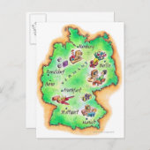 Kaart van Duitsland (Voorkant / Achterkant)