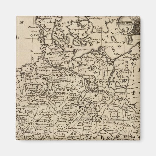 Kaart van Duitsland Magneet (Voorkant)