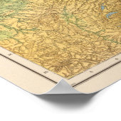 Kaart van Duitsland Poster (Hoek)