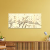 Kaart van Duluth en Suburbs Canvas Afdruk (Insitu (Woonkamer))