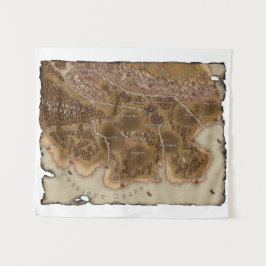 "Kaart van Dunmoh" wandtapijt Wandkleed