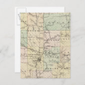 Kaart van Dunn County, staat Wisconsin (Voorkant / Achterkant)