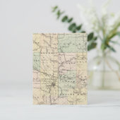 Kaart van Dunn County, staat Wisconsin (Staand voorkant)