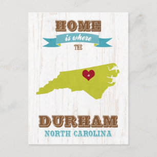 Kaart van Durham, North Carolina - Home is where