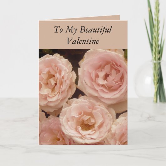 Kaart van edele Rozen Valentijn (Voorkant)