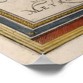  kaart van Edinburgh Scotland (1580) Poster (Hoek)