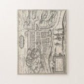 kaart van Edinburgh Scotland (1581) Legpuzzel (Verticaal)