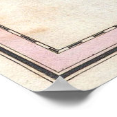 kaart van Egypte (1827) Poster (Hoek)