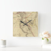  kaart van Egypte (1832) Vierkante Klok (Huis)