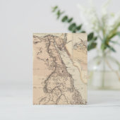 kaart van Egypte en de Nijl (1885) (Staand voorkant)