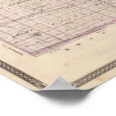 Kaart van Elkhart County Poster (Hoek)