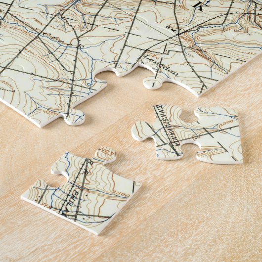  kaart van Erie Pennsylvania (1899) Legpuzzel (Zijkant)