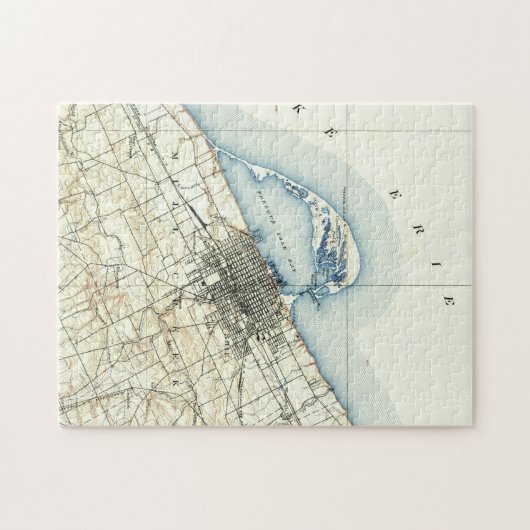  kaart van Erie Pennsylvania (1899) Legpuzzel (Horizontaal)