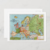  kaart van Europa (Voorkant / Achterkant)