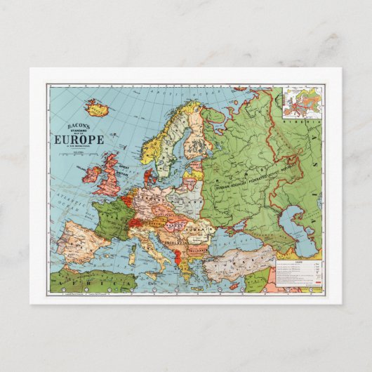  kaart van Europa (Voorkant)