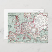 KAART VAN EUROPA, 12e EEUW (Voorkant / Achterkant)