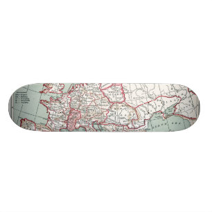 KAART VAN EUROPA, 12e EEUW Skateboard