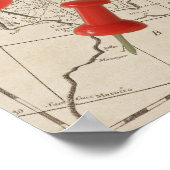  kaart van Europa (1800) Poster (Hoek)