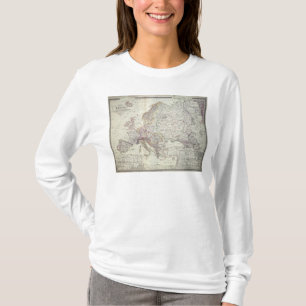 Kaart van Europa, 1841 T-shirt