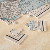  kaart van Europa (1893) Legpuzzel (Zijkant)