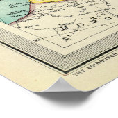  kaart van Europa (1922) Poster (Hoek)