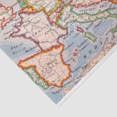 Kaart van Europa Cadeaudocument Tissuepapier (Detail)