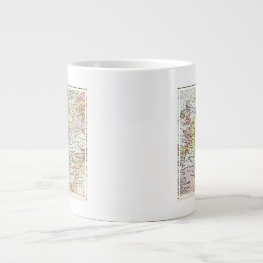 Kaart van Europa | Derde kruistocht Extra Grote Beker (Voorkant)