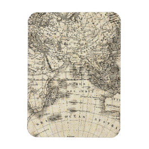  kaart van Europa en Azië Magneet