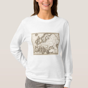 Kaart van Europa T-shirt