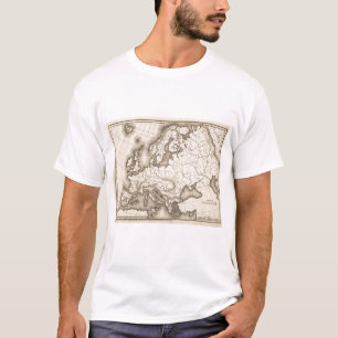 Kaart van Europa T-shirt