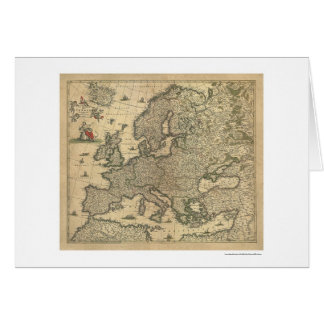 Kaart van Europa van Frederico de Wit 1700