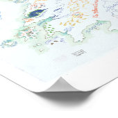 Kaart van Faërie Poster (Hoek)